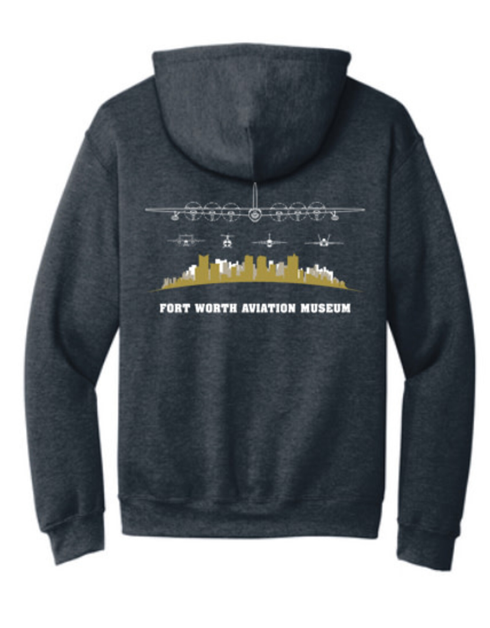 Gildan Dark Heather Skyline Hoodie Sm