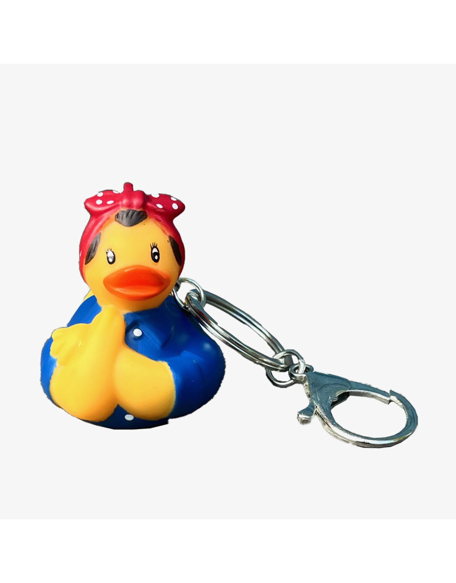 Rosie the Riveter Duck Keychain