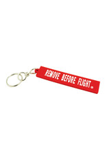 Rubber Remove Before Flight Keychain
