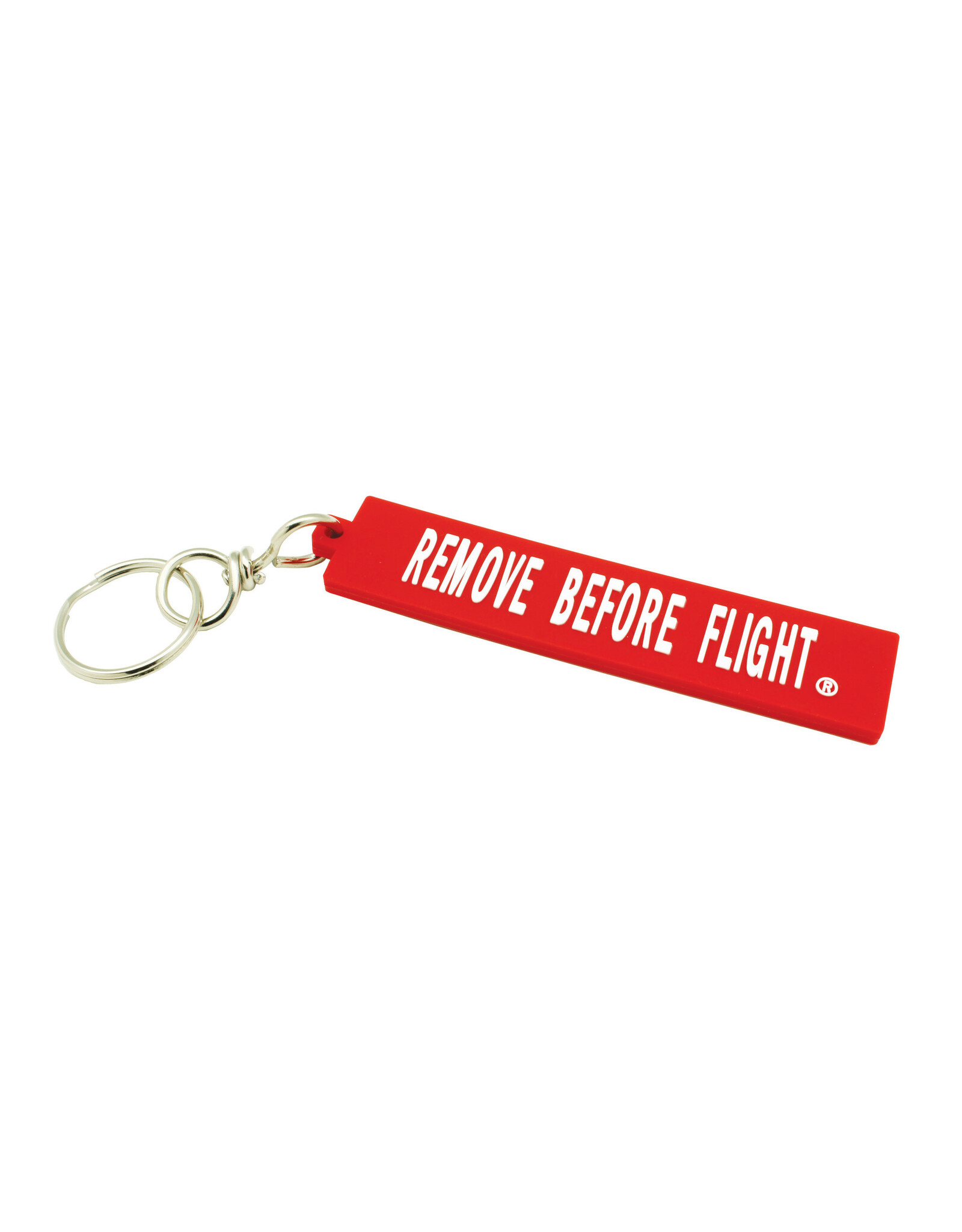 Rubber Remove Before Flight Keychain