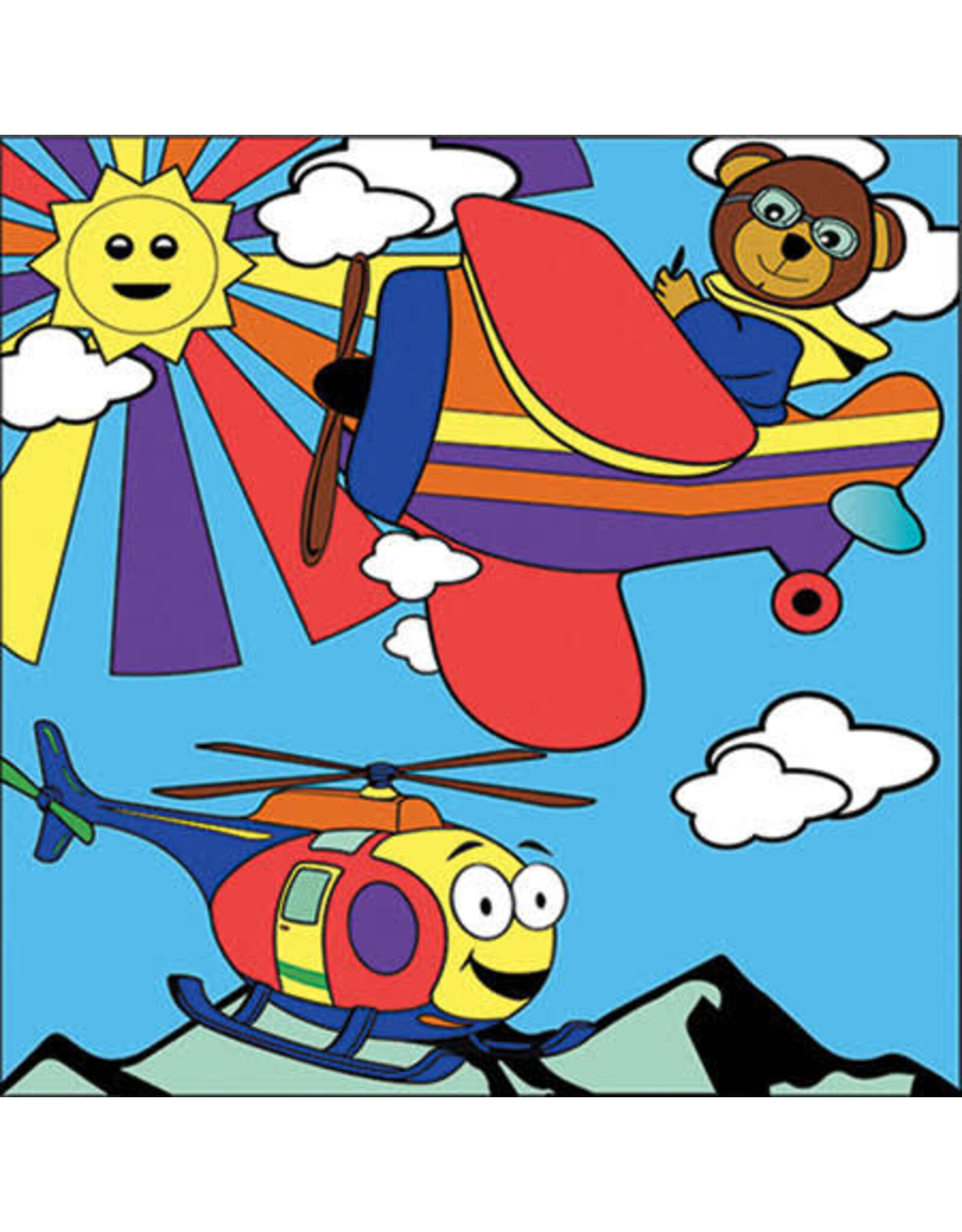 Paint by Numbers Airplane & Helicopter