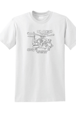 Gildan 5000 Patches T-Shirt White Youth M