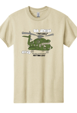 Gildan 5000B Patches T-Shirt Sand Youth M