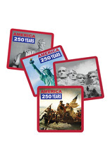 America 250 Square Paper Coasters Set