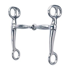 Weaver Leather Weaver Tom Thumb Snaffle Bit with 5" Mouth 6" Cheeks Nickel Plated