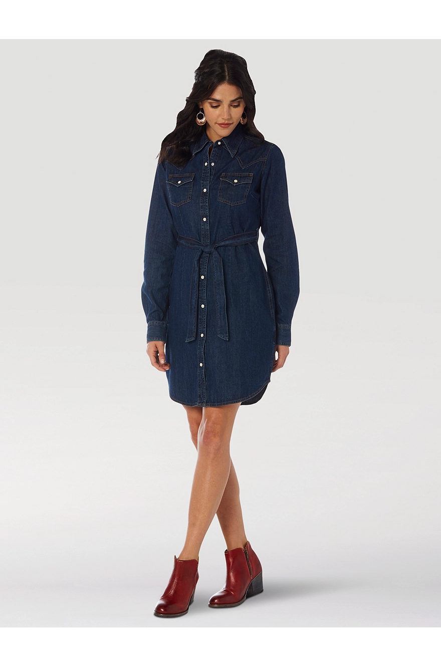 wrangler denim dress