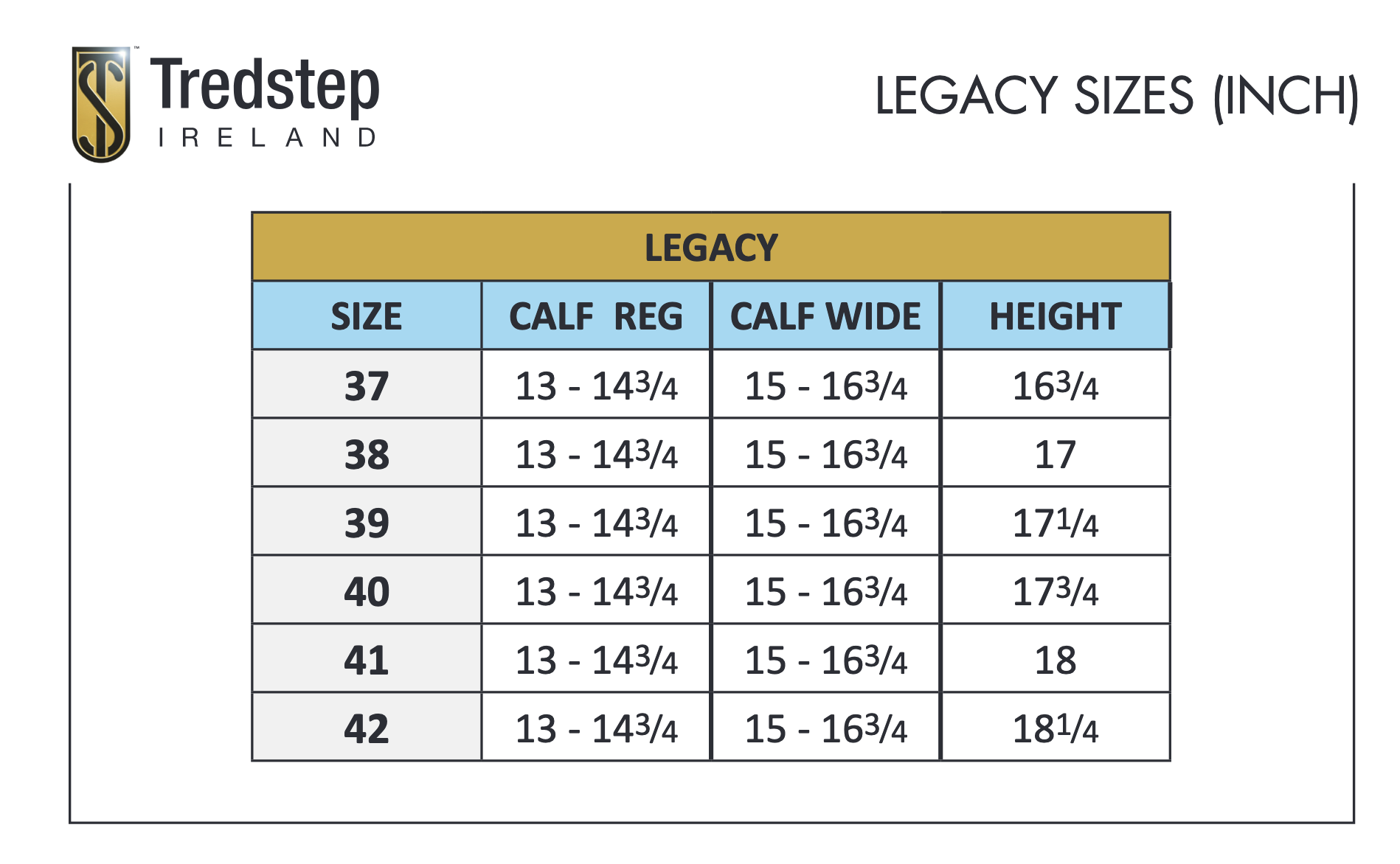 tredstep legacy fitted lace boot