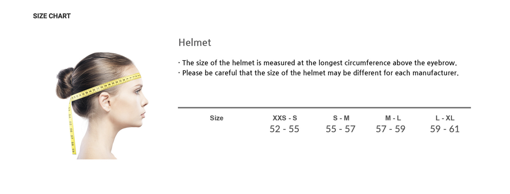 uvex helmet size chart