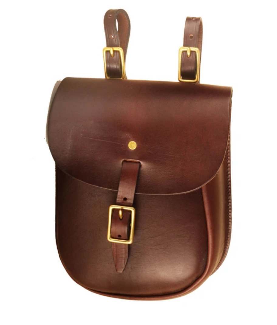 leather saddle bag