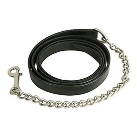 GATSBY LEATHER COMPANY Gatsby 6 ft Leather Lead w/ 20 in Chain