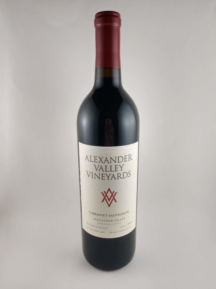 Cabernet Sauvignon Cabernet Sauvignon "Estate", Alexander Valley Vineyards, CA, 2022 (Wetzel family & Kevin Hall)