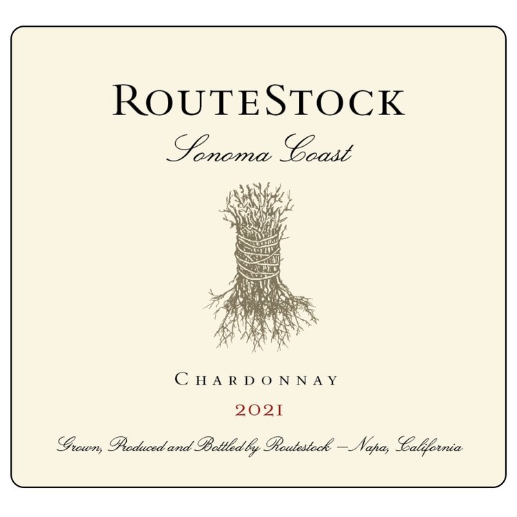 Chardonnay Chardonnay,  RouteStock Cellars, Sonoma Coast, CA, 2023