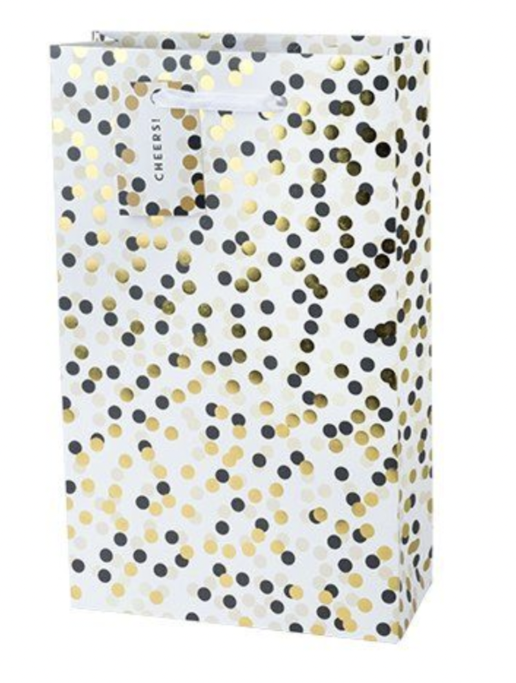 Bags Accessories, Tuxedo Dots 2 Bottle Wine Bag