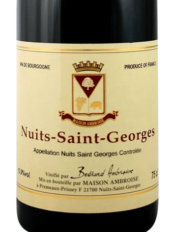 Burgundy Nuits-Saint-Georges, Bertrand Ambroise, Burgundy, FR, 2018