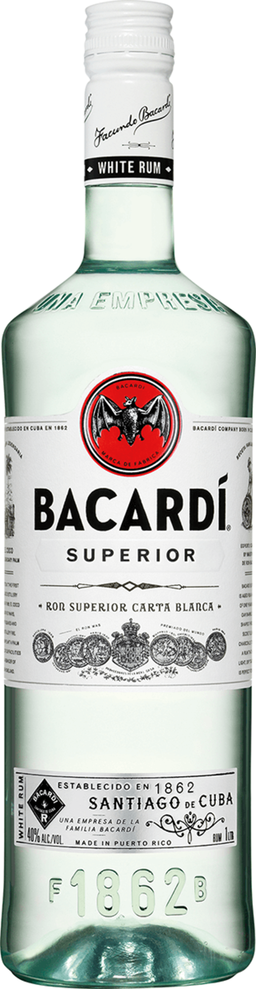 Rum Rum, Bacardi Superior, 1L