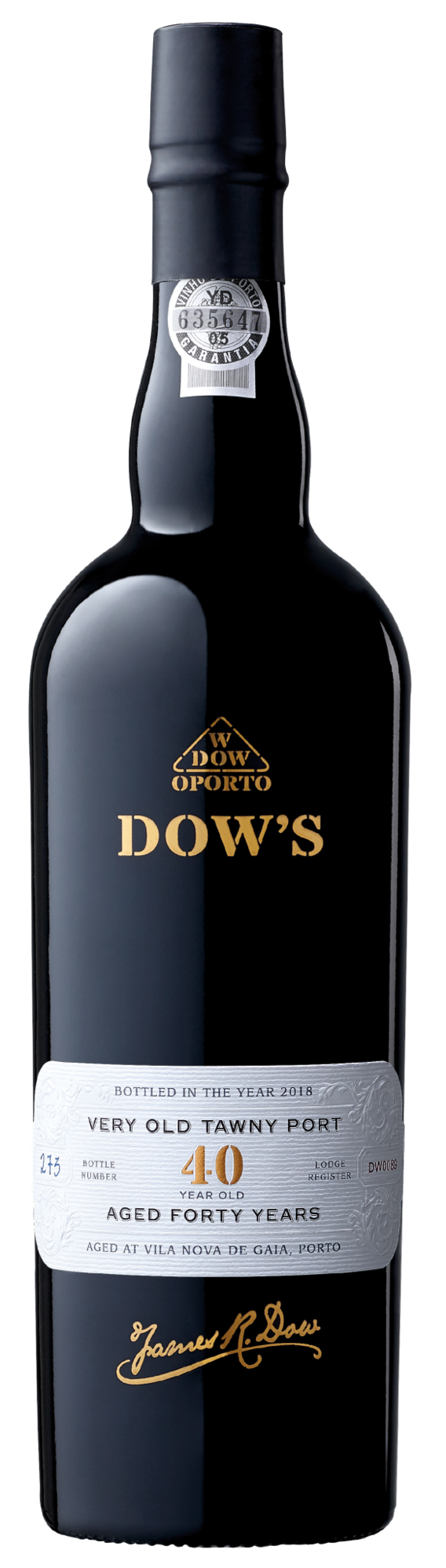 Port Port, Dow’s “Old Tawny Porto”, 40 Year, 750ml