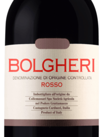 Super Tuscan Tuscan Blend,“Rosso", Grattamacco, Bolgheri, IT, 2021