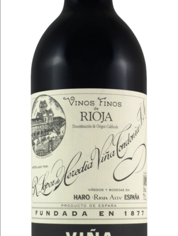 Tempranillo Tempranillo, R. Lopez de Heredia Rioja Vina Tondonia "Reserva", ES, 2010
