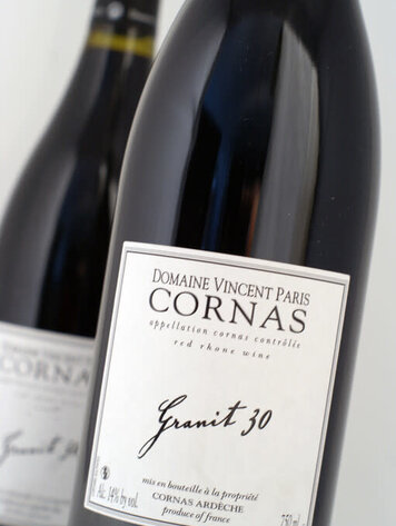 Rhone Syrah, "Granit 30" Domaine Vincent Paris, Cornas, FR, 2021