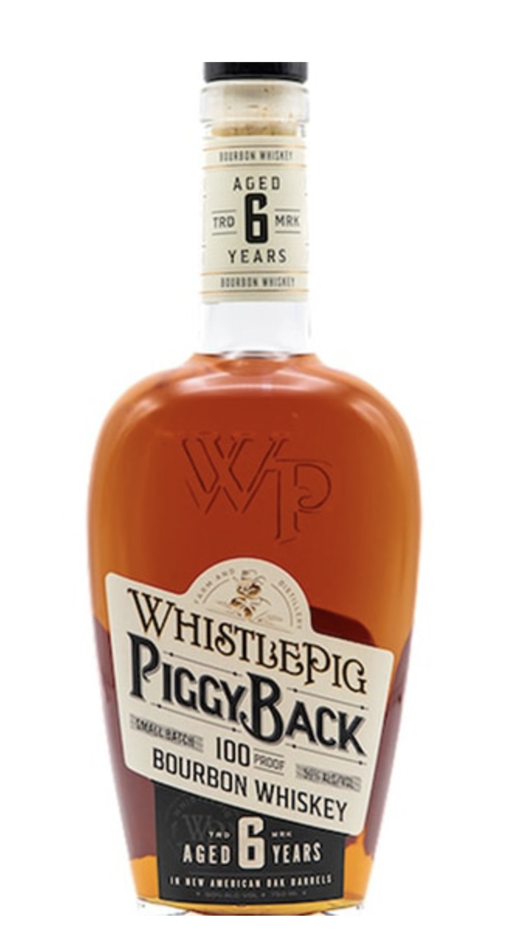 Bourbon Bourbon, Whistlepig, PiggyBack 6yr, 750mL
