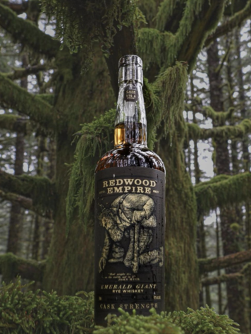 Rye Rye Whiskey, "Emerald Giant Cask Strength" Redwood Empire, 750mL