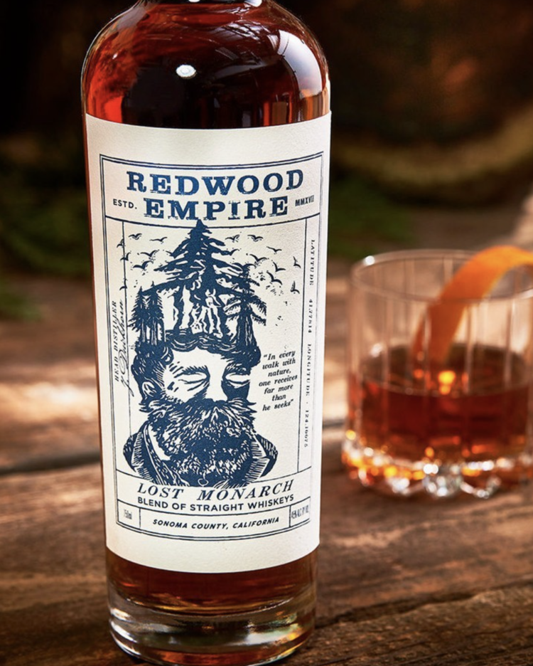 Whiskey Whiskey, "Lost Monarch" Redwood Empire, 750mL