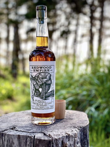 Rye Rye Whiskey, "Emerald Giant" Redwood Empire, 750mL