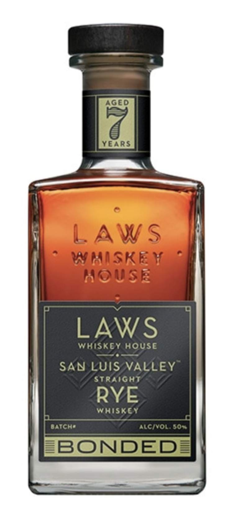 Rye Rye Whiskey, "Batch #3 Straight Rye Bonded Whiskey" Laws, 750mL