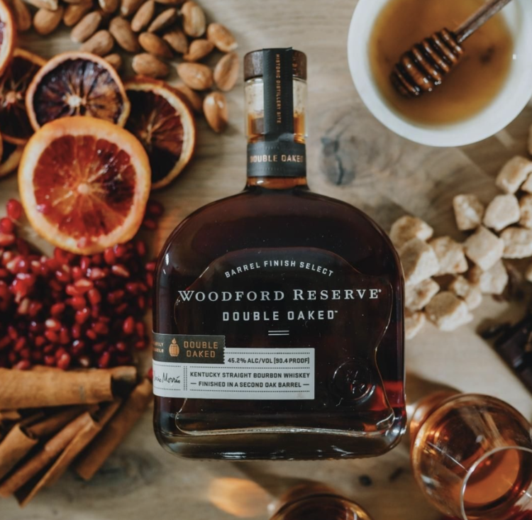 Bourbon Bourbon, Woodford Reserve "Double Oaked", 1L