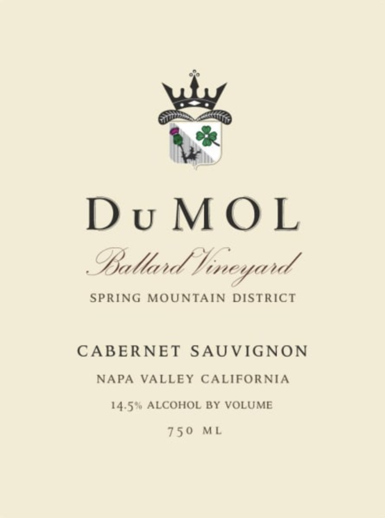 Last Chance Cabernet Sauvignon "Ballard Vineyard, DuMOL, Spring Mountain District, CA, 2016