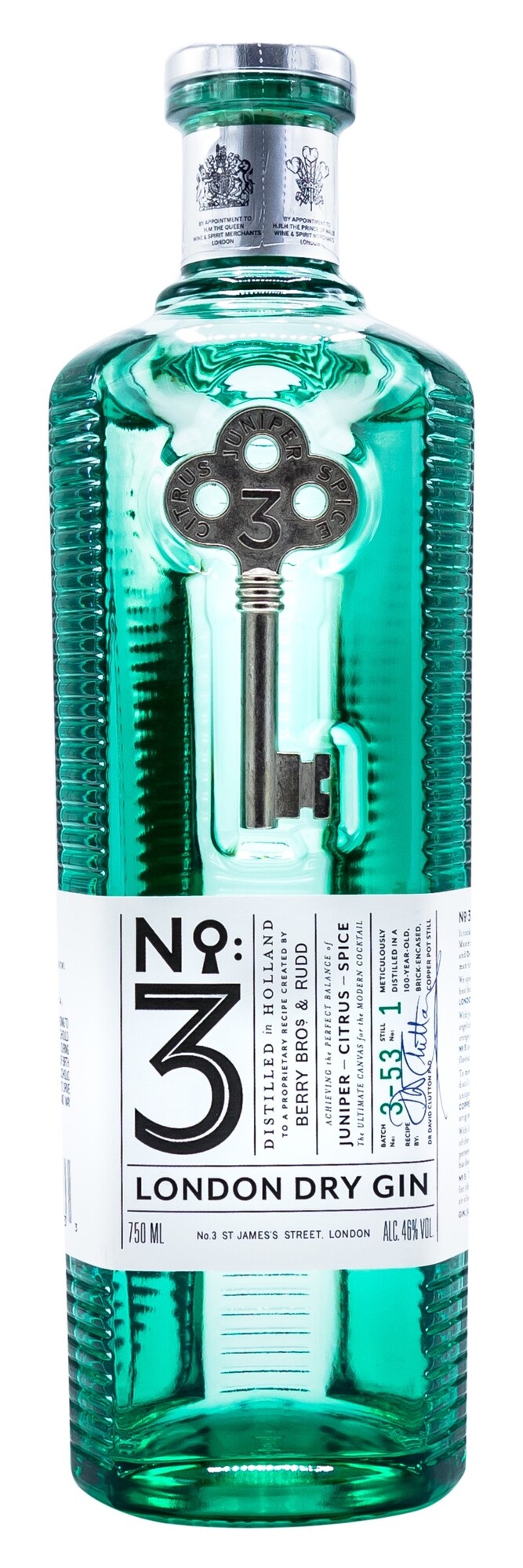 Gin Gin, No. 3 London Dry, Holland, 750mL