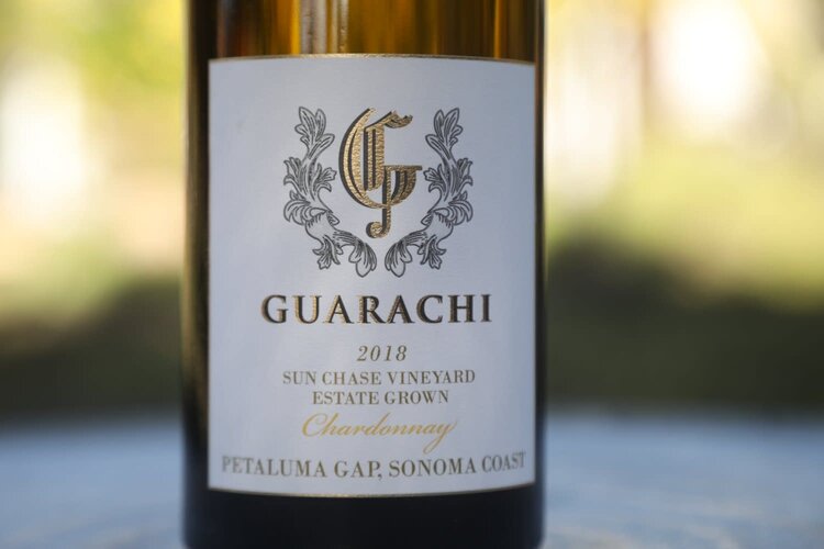 Chardonnay Chardonnay "Sun Chase Vineyard", Guarachi, Petaluma Gap, Sonoma Coast, CA, 2018
