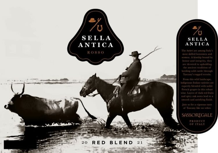 Red Blend Vino Rosso, Sella Antica, Tuscany, IT, 2022