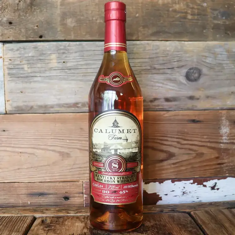 Bourbon Bourbon, "8 Kentucky Straight" Calumet Farm, 750mL