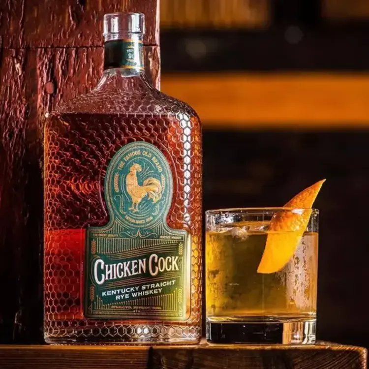 Rye Straight Rye, Chicken Cock, 750mL