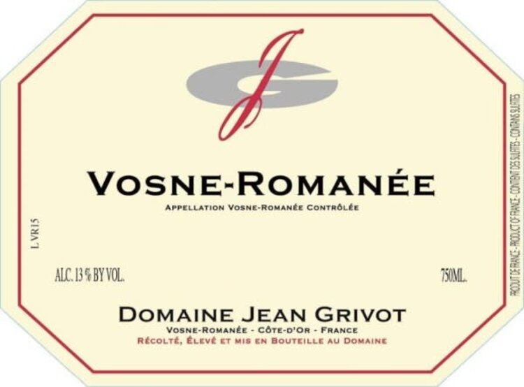 Burgundy Vosne-Romanée, Domaine Jean Grivot, Burgundy, FR, 2022 (Mathilde Grivot)