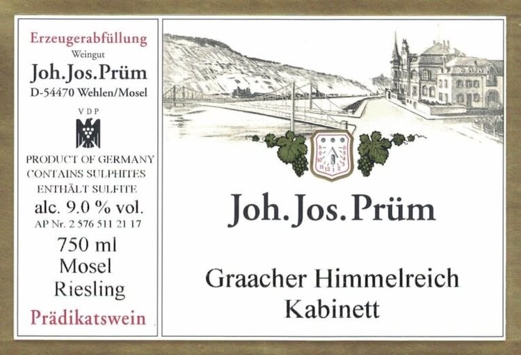 Riesling Riesling, Joh. Jos. Prum, Kabinett, Graacher Himmelreich, Germany 2022