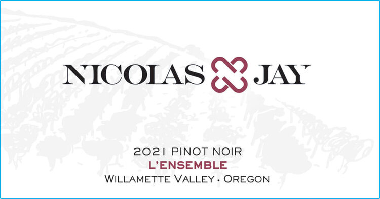Pinot Noir Pinot Noir "L'Ensemble" Nicolas-Jay, Willamette Valley, OR, 2021