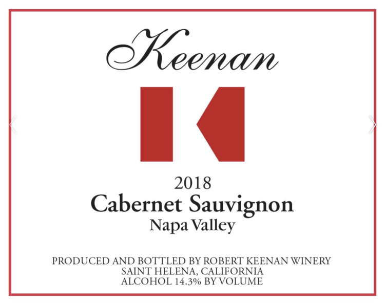 Cabernet Sauvignon Cabernet Sauvignon, Keenan Winery, Napa Valley, CA, 2018