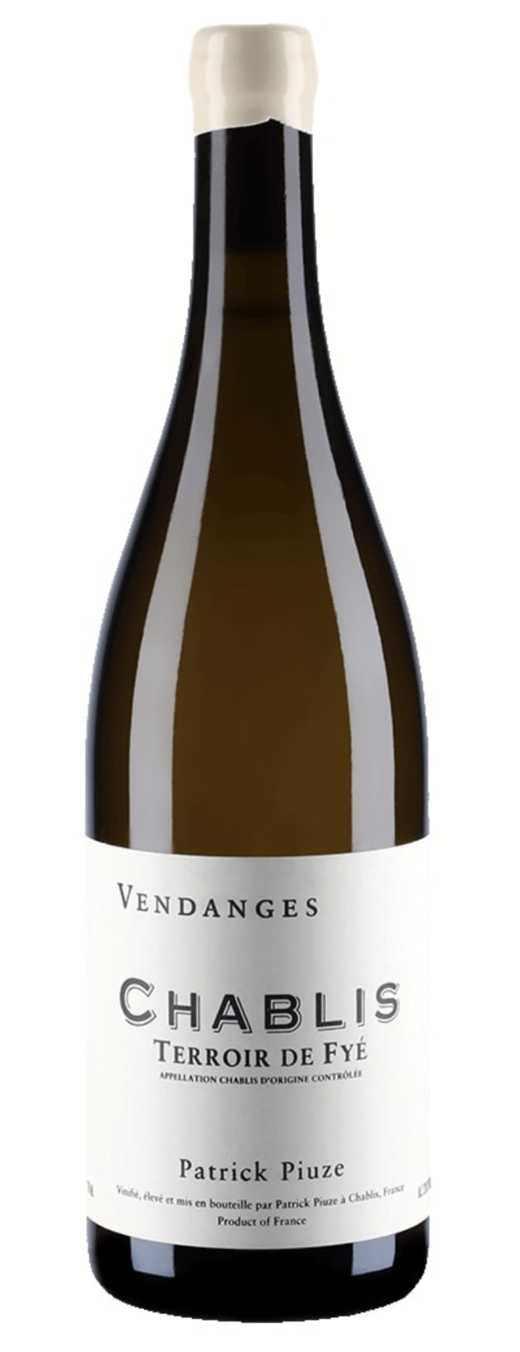 White Burgundy Chablis "Terroir de Fye", Patrick Piuze, Burgundy, FR, 2023