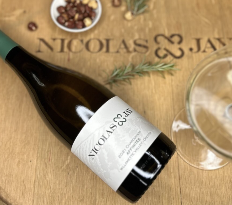 Chardonnay Chardonnay "Affinites", Nicolas-Jay, Willamette Valley, OR, 2021