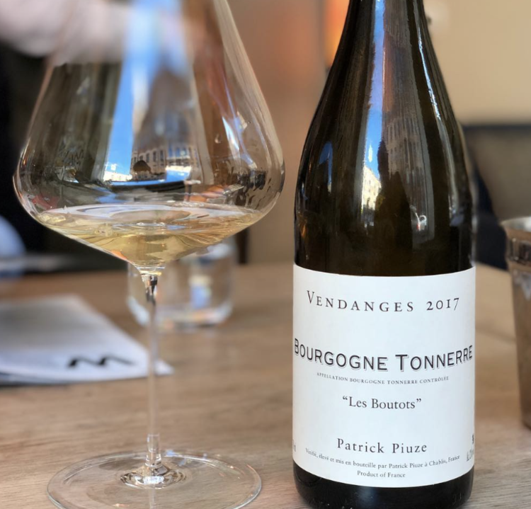 White Burgundy Bourgogne Blanc "Tonnerre Les Boutots", Patrick Piuze, Burgundy, FR, 2022