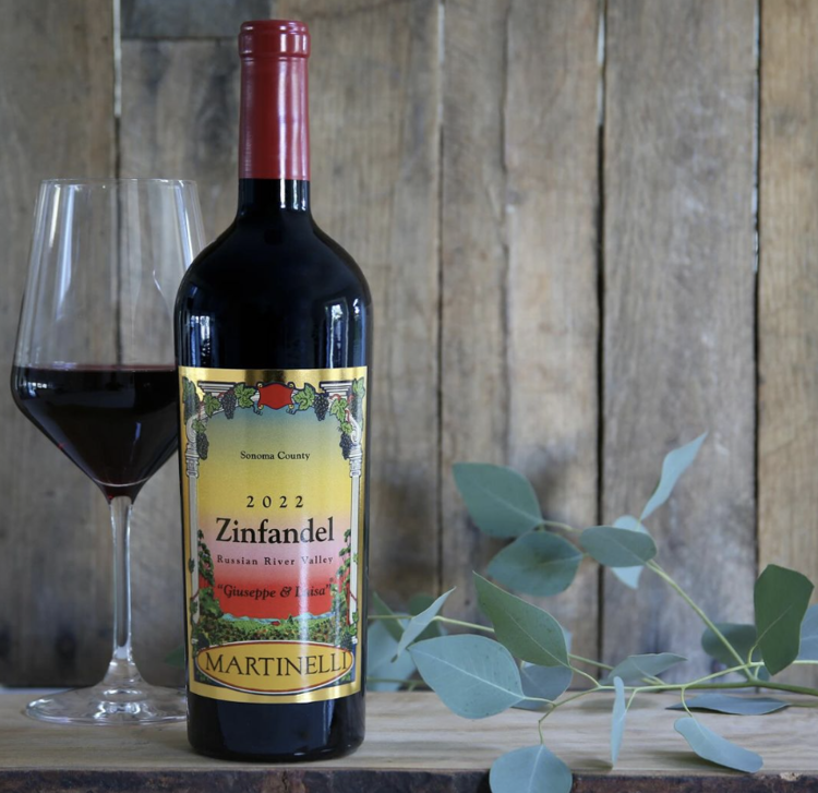 Zinfandel 3Zinfandel “Giuseppe & Luisa”, Martinelli Winery, Russian River Valley, CA, 2023