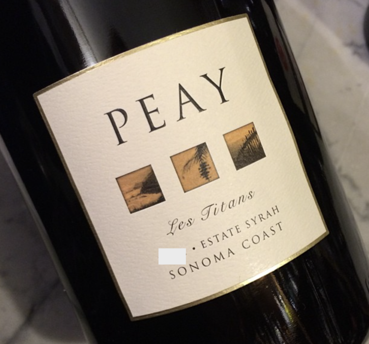Shiraz/Syrah Syrah, "Les Titans" Peay Vineyards, Sonoma, CA, 2019