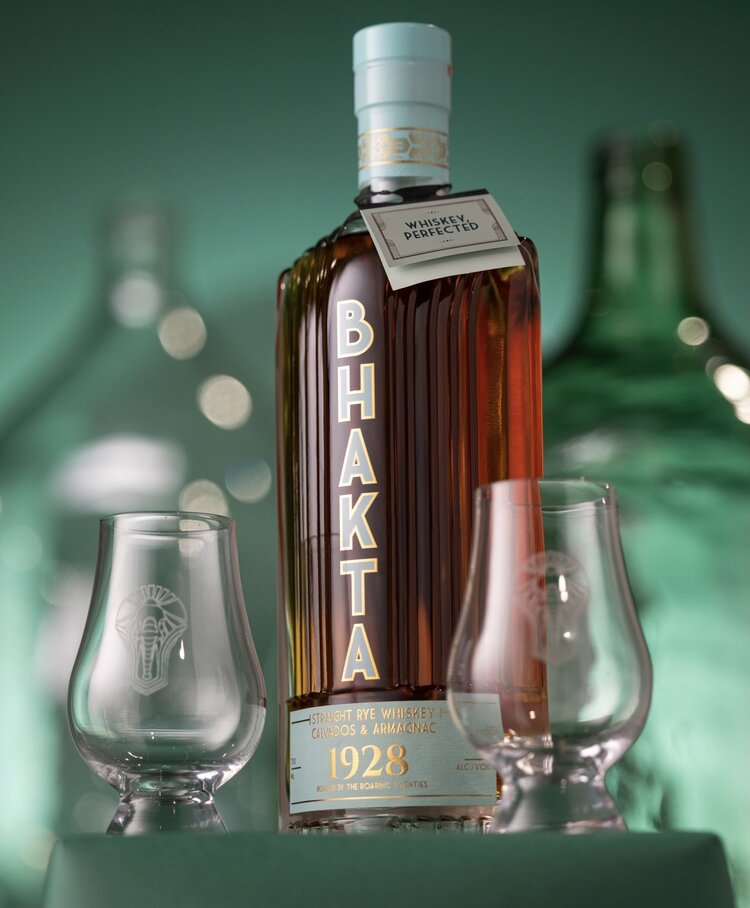 Rye Rye, "Calvados & Armagnac 1928" Straight Rye, BHAKTA, 750mL