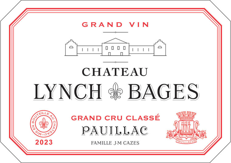 Bordeaux Château Lynch Bages, Pauillac, FR, 2023, (Futures) 3pk OWC