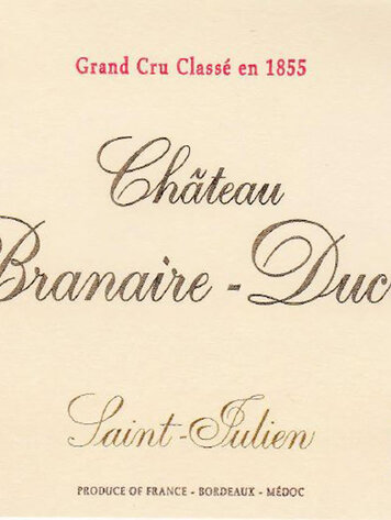 Bordeaux Château Branaire-Ducru, Saint-Julien, FR 2023 (Futures) 6pk OWC
