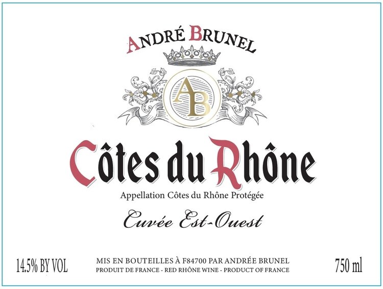 Rhone Cotes du Rhone "Cuvee Sabrine", Andre Brunel, Rhone Valley, FR, 2022