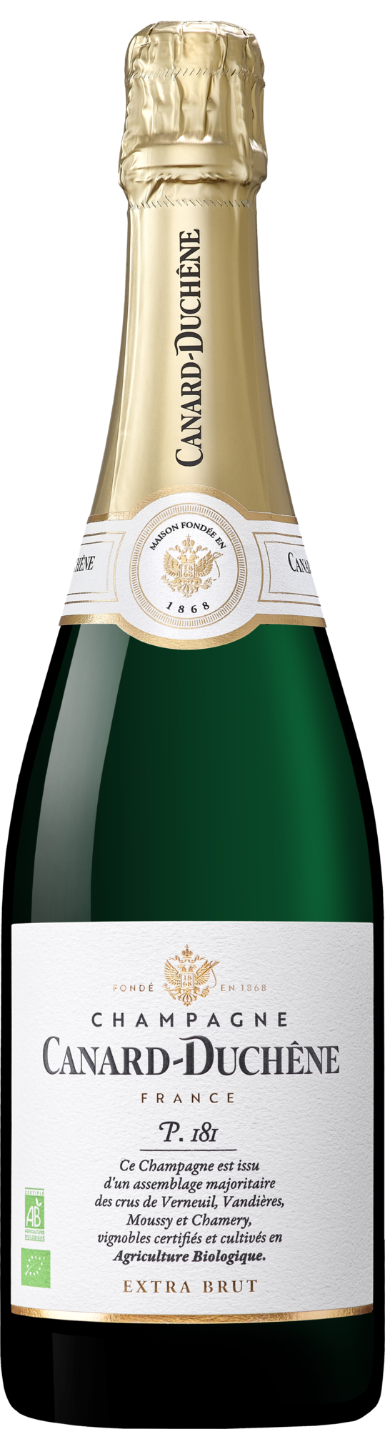 Champagne Champagne “P181 Extra Brut”, Maison Canard Duchêne, Montagne de Reims, FR, NV (est. 1868)