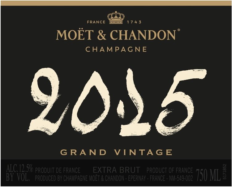 Champagne Champagne “Grand Vintage Extra Brut” Moët & Chandon, Épernay, FR, 2015